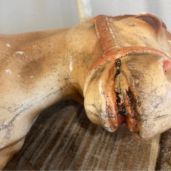 Vintage Plastic Horse with Colorful Saddle 13” Tall - Picture 14 of 16